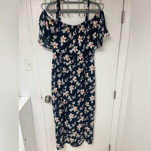 Off Shoulder Floral Dress